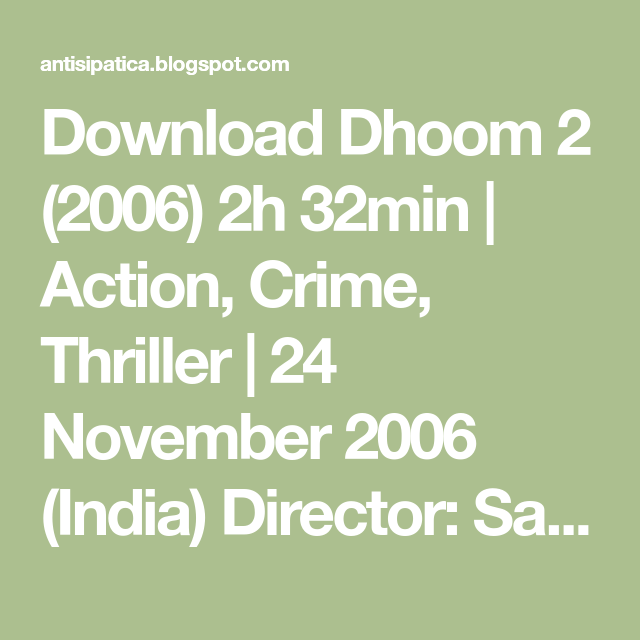 download film dhoom 2 subtitle indonesia